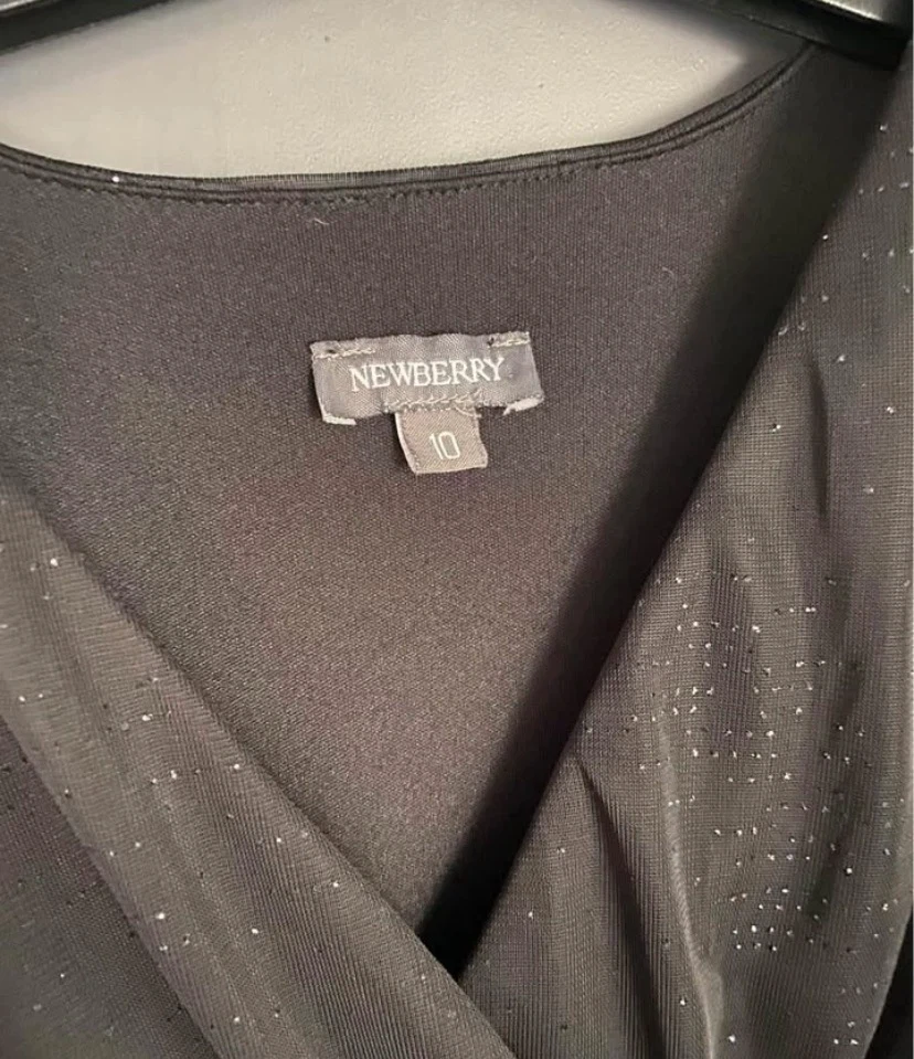 🏈 Newberry black glitter dress Size 10 - photo 3