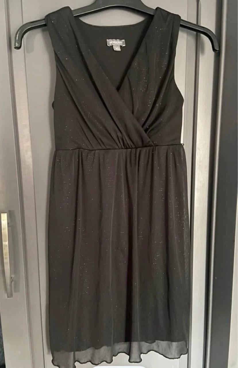 🏈 Newberry black glitter dress Size 10 - photo 5
