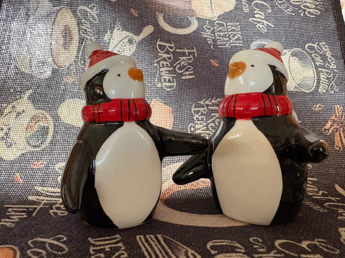 Ceramic Penguin Salt and Pepper Shakers