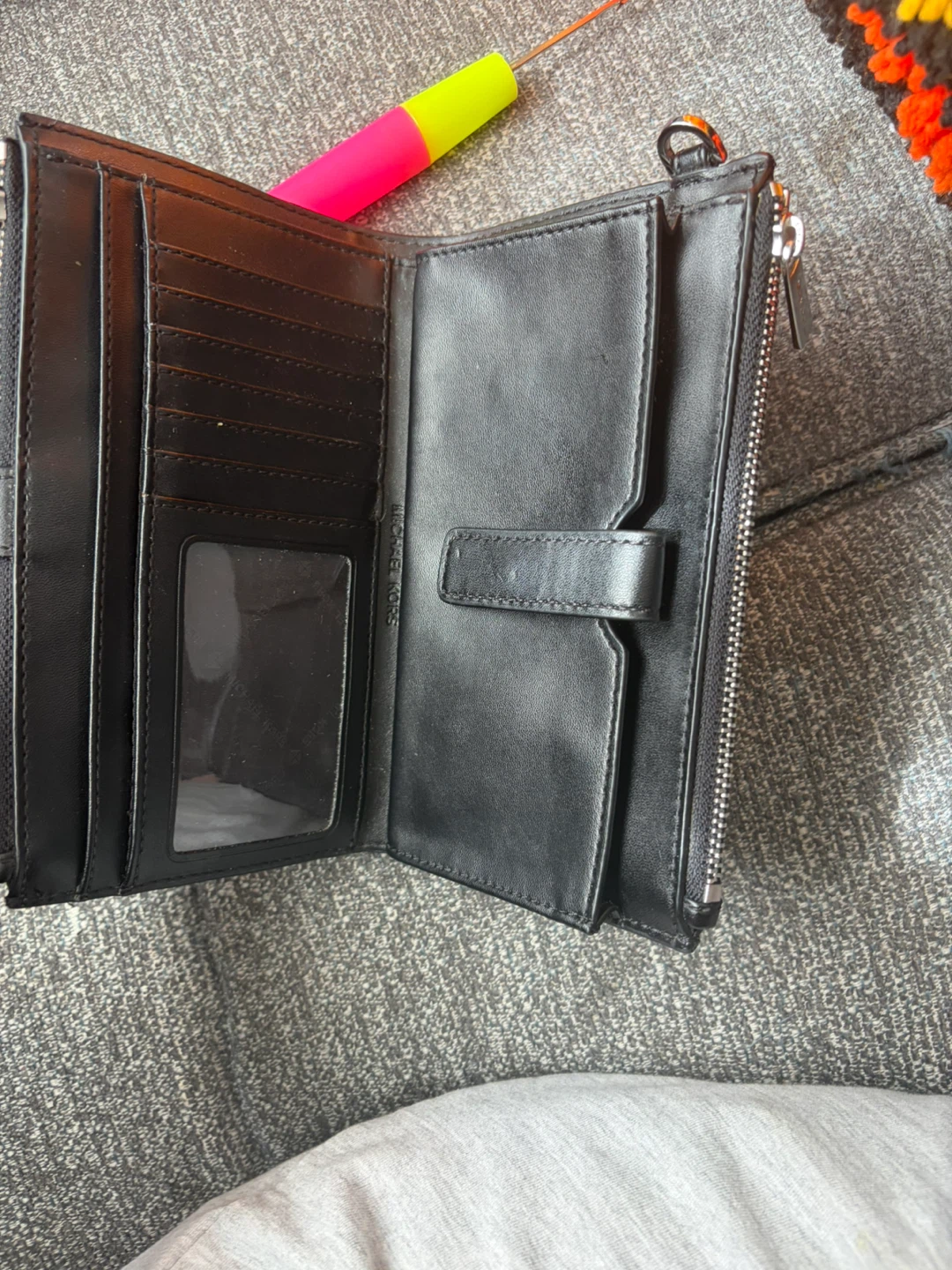 Michael Kors Black Logo Bi-Fold Wallet