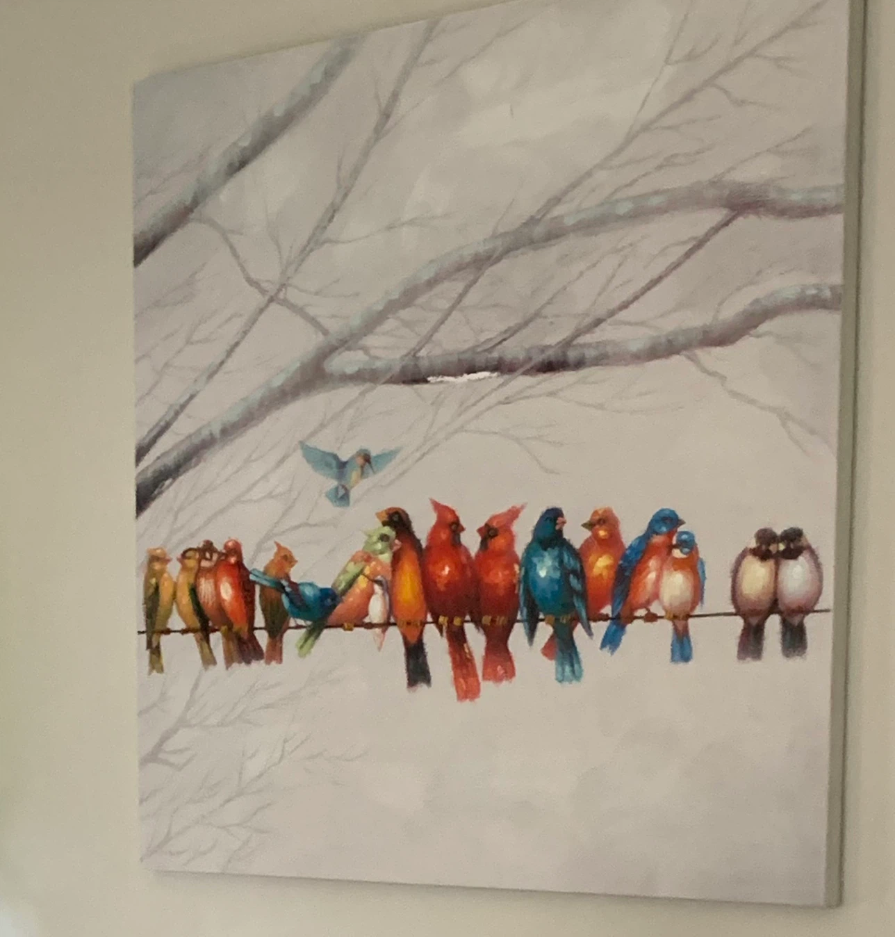 Large Bird Wall Art Canvas 100$
