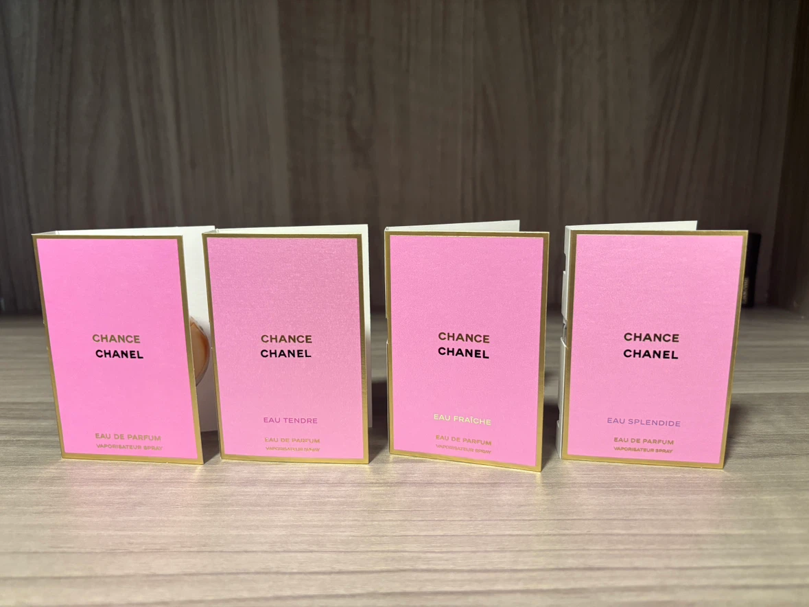 Chanel Chance Perfume Sample Set – 4 Different Scents, 4 × 1.5ml