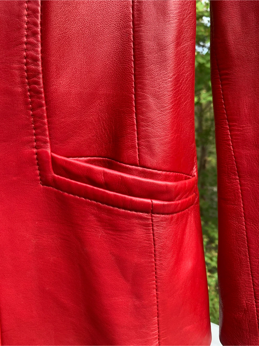 Women’s Fashion Danier Red Leather Jacket - photo 5
