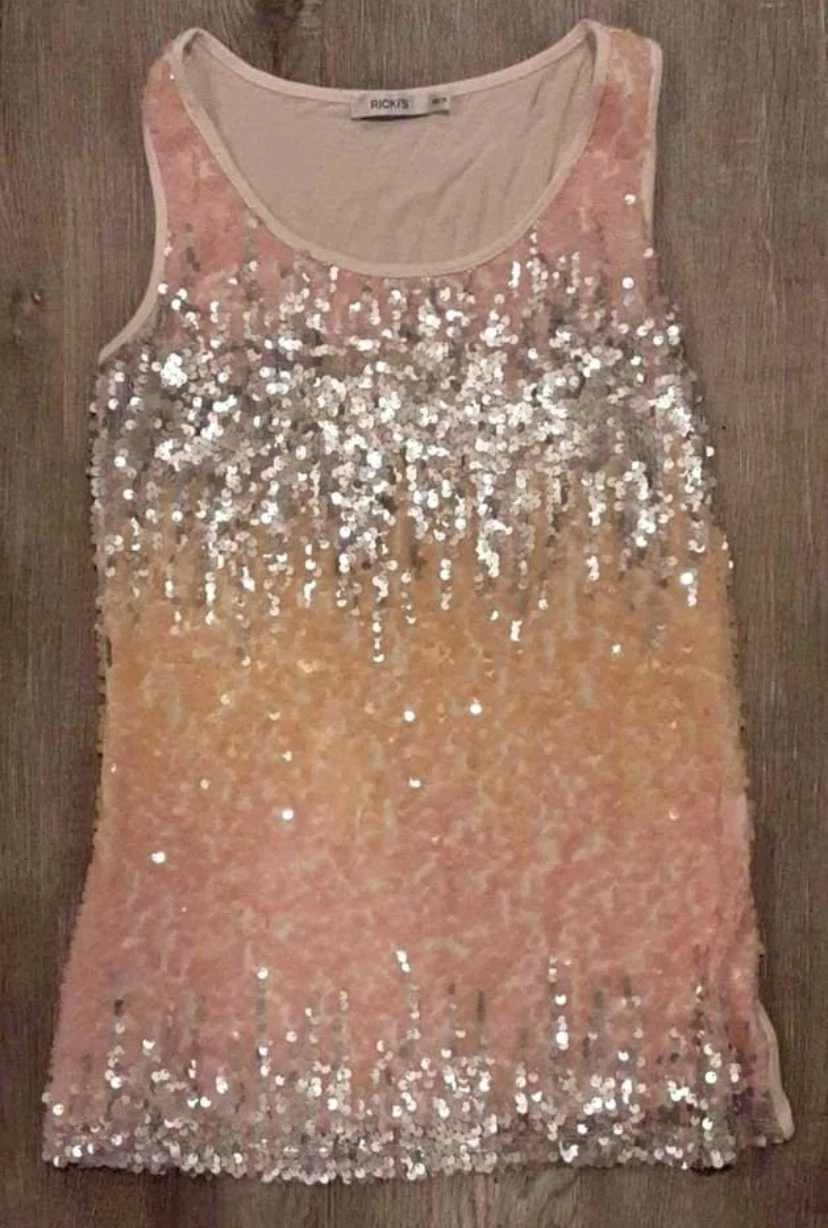 🏈 LIKE NEW Rickis Sequin Tank Top XS