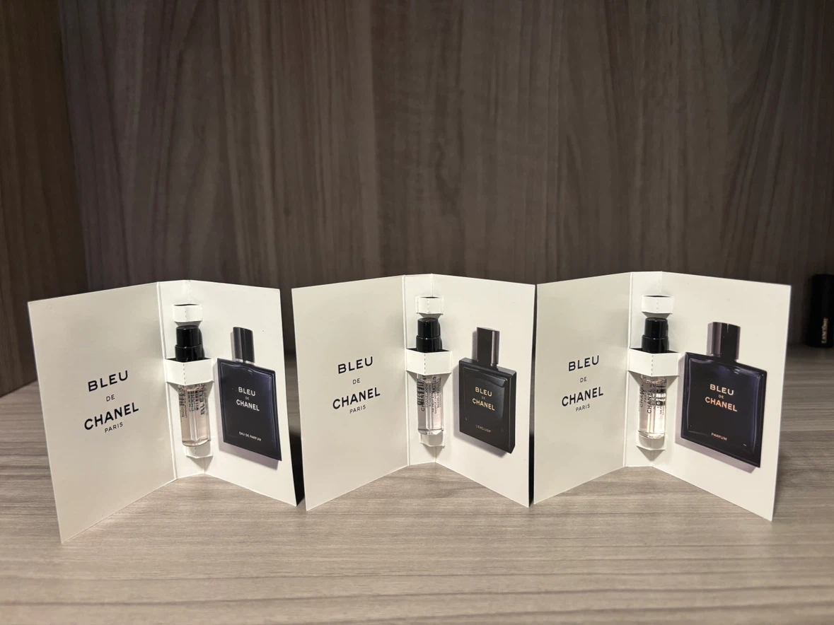 Bleu de Chanel Sample Trio-EDP, L’Exclusif & Parfum, 1.5ml each - photo 2