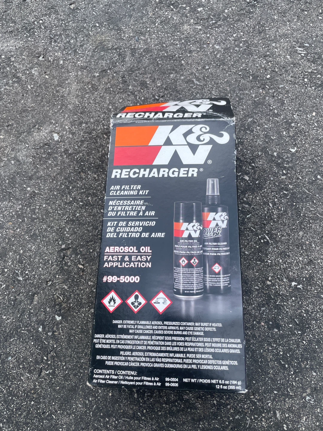 🏈K&N Recharger Air Filter Cleaning Kit #99-5000