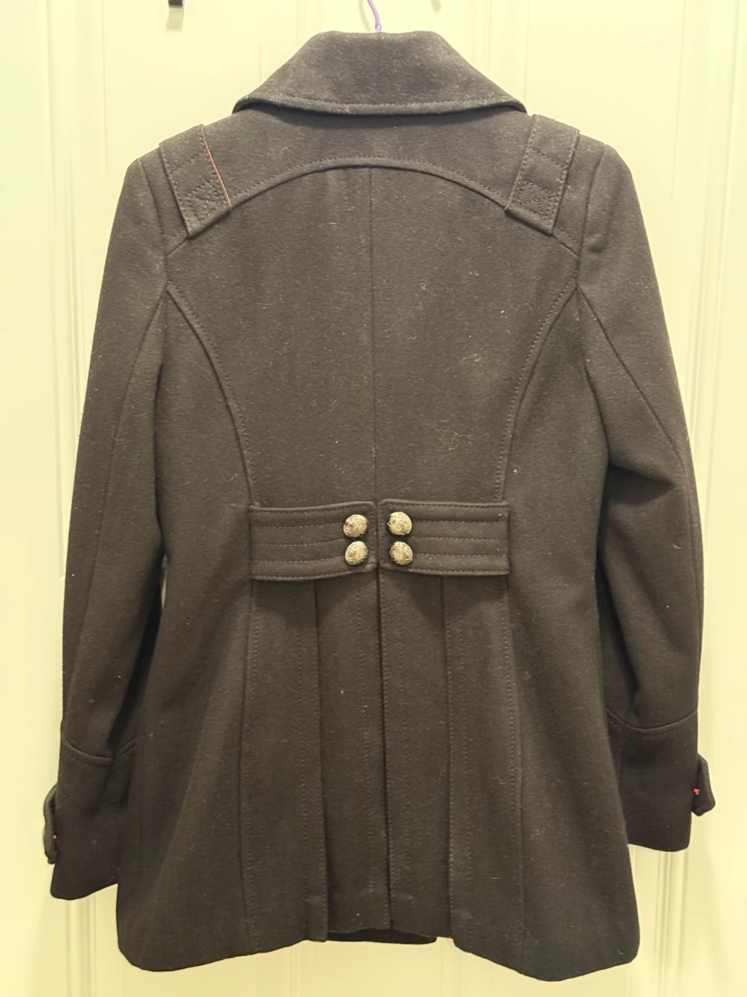 Miss Sixty Black Pea Coat (Size Small) - photo 2