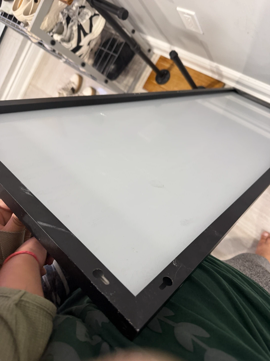 Full Length Black Framed Mirror - photo 2