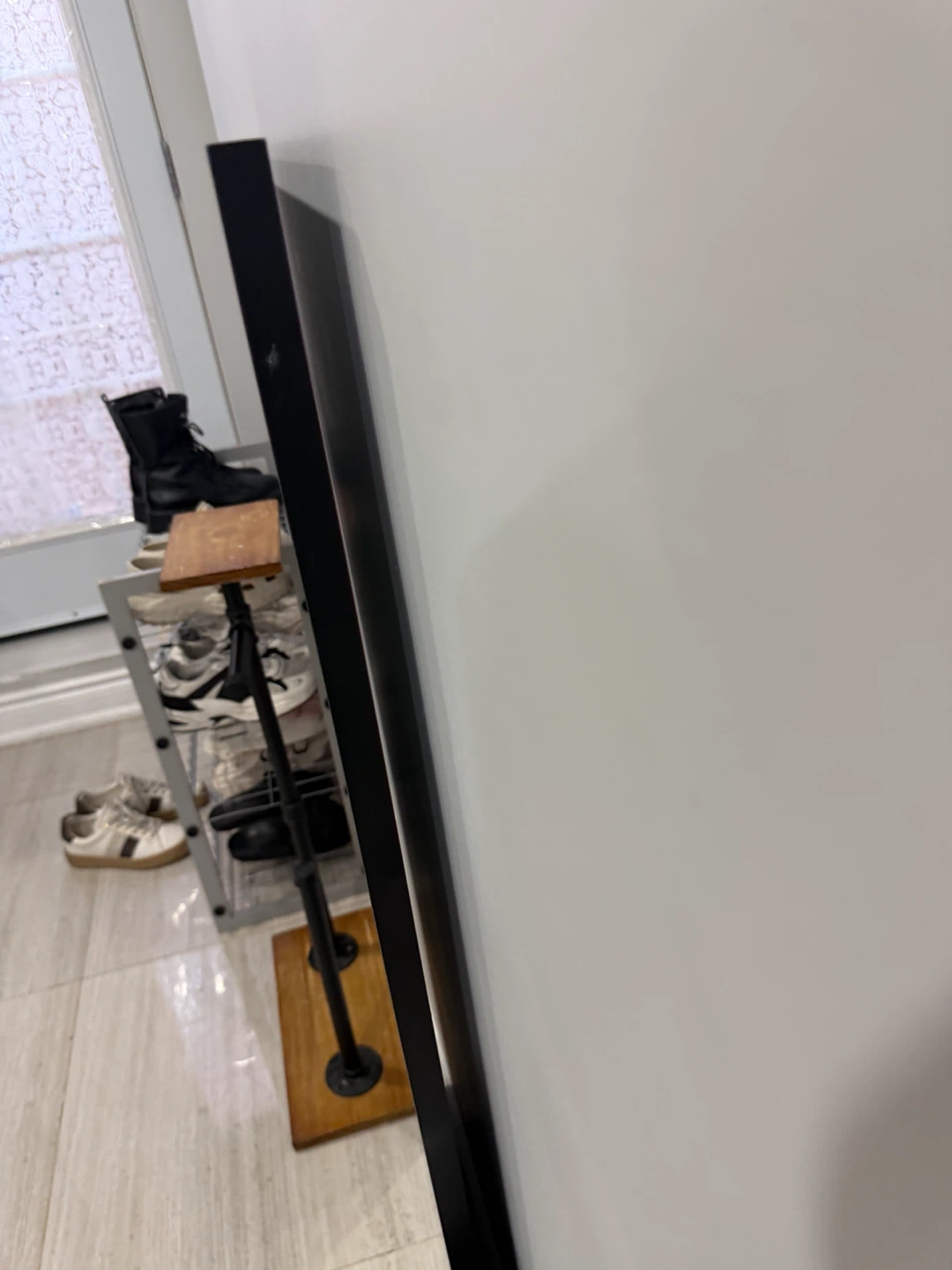 Full Length Black Framed Mirror - photo 3