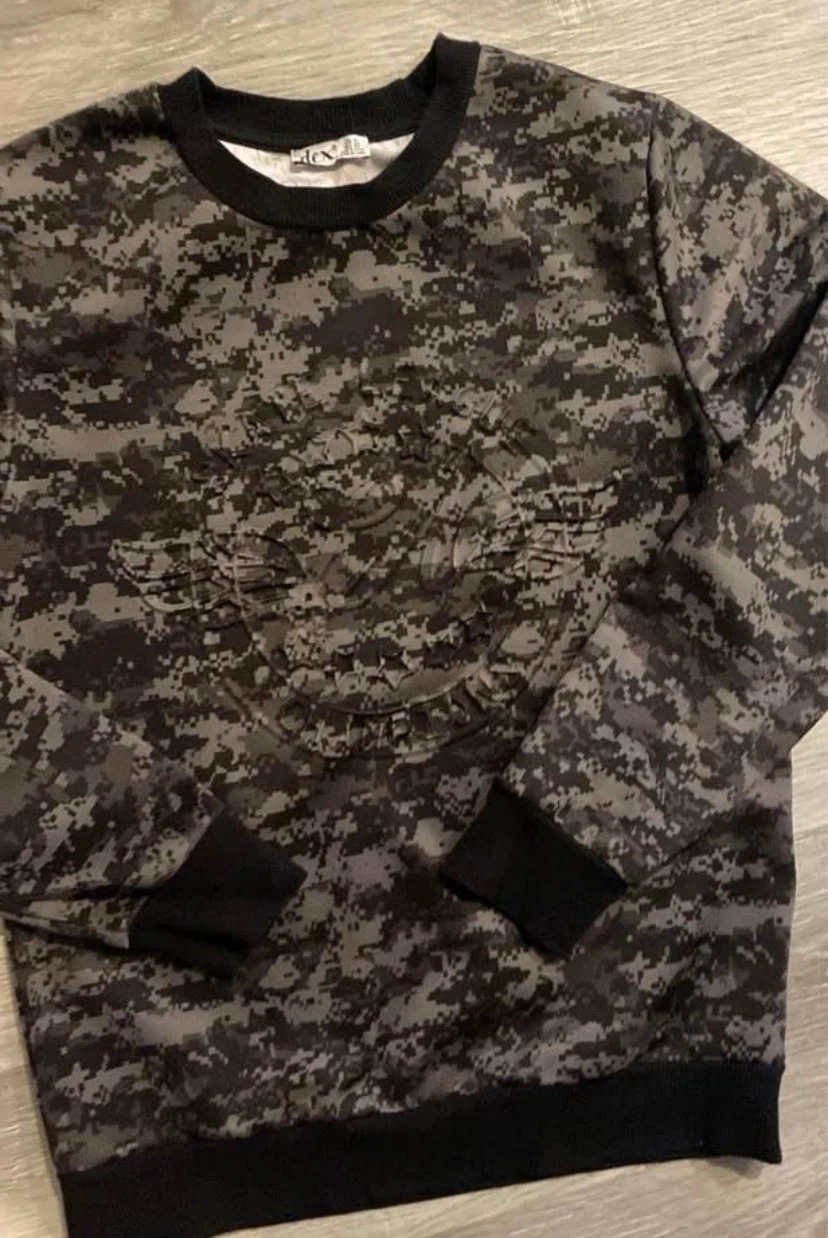 🏈 EUC Boys DEX Camouflage Pattern Sweatshirt XL - photo 4