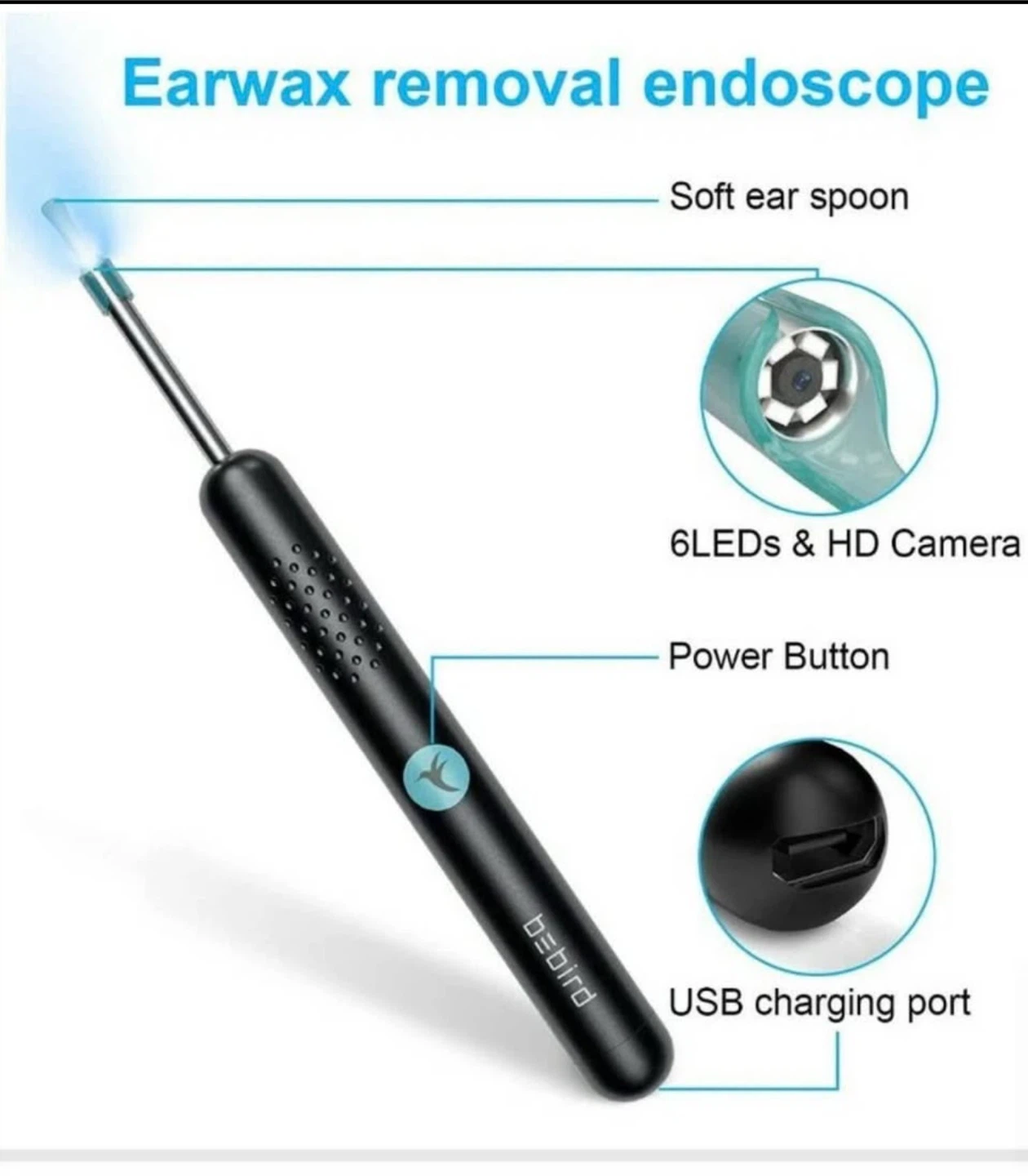 Smart Ear Cleaner with Camera – Rechargeable Ear Wax Removal - photo 4