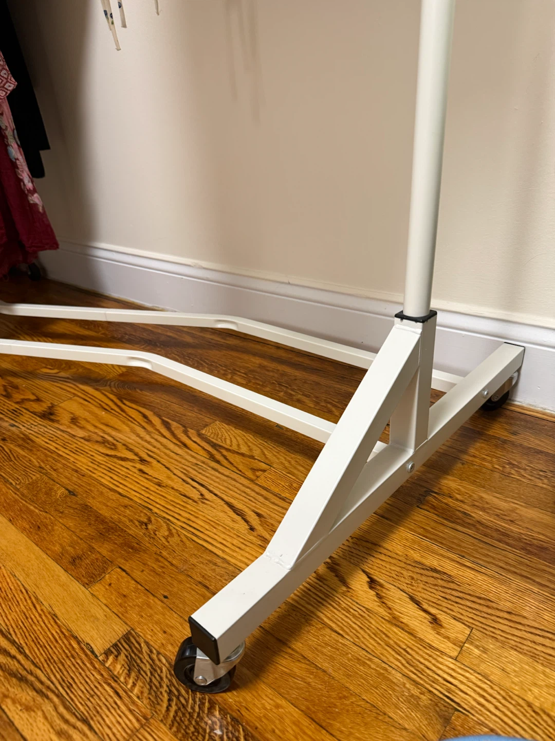 White Rolling Clothes Rack - photo 3