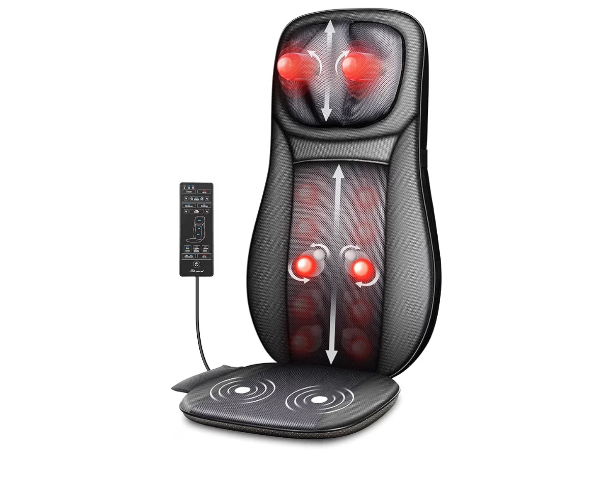 Shiatsu & Rolling Massage Seat Cushion with Heat — Like New - photo 3