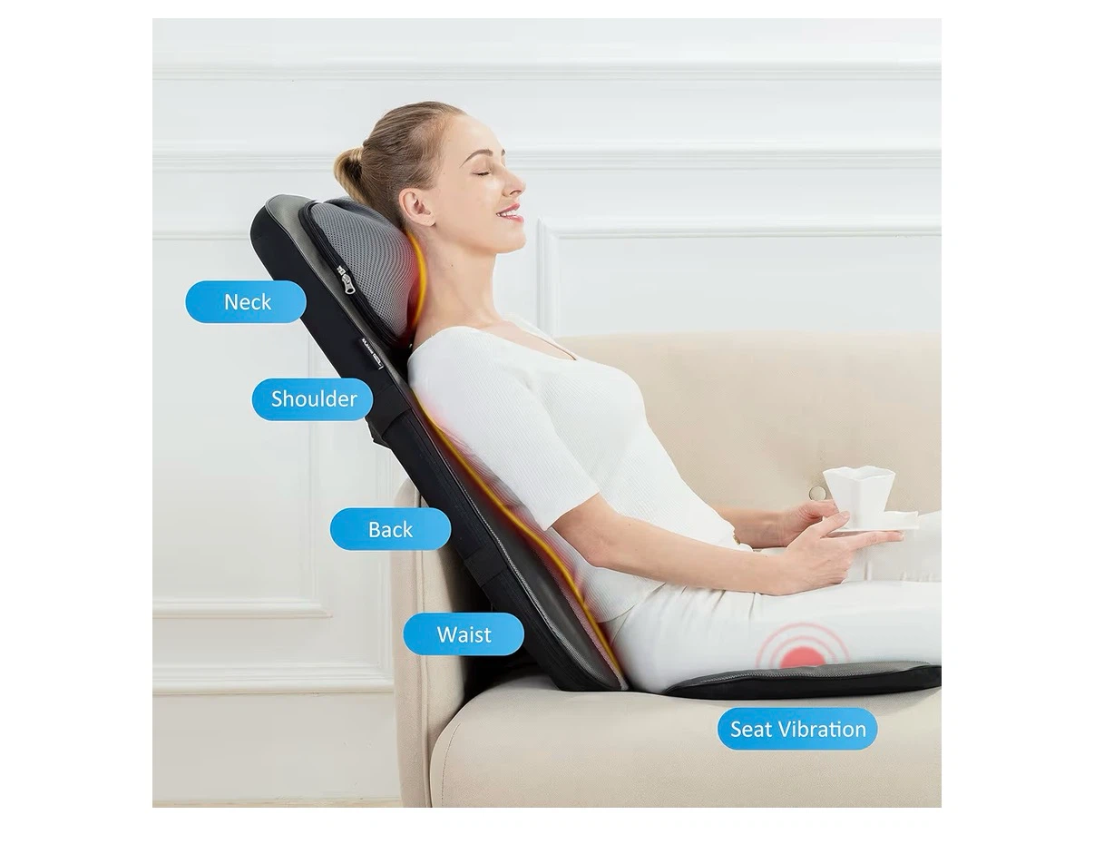 Shiatsu & Rolling Massage Seat Cushion with Heat — Like New - photo 5