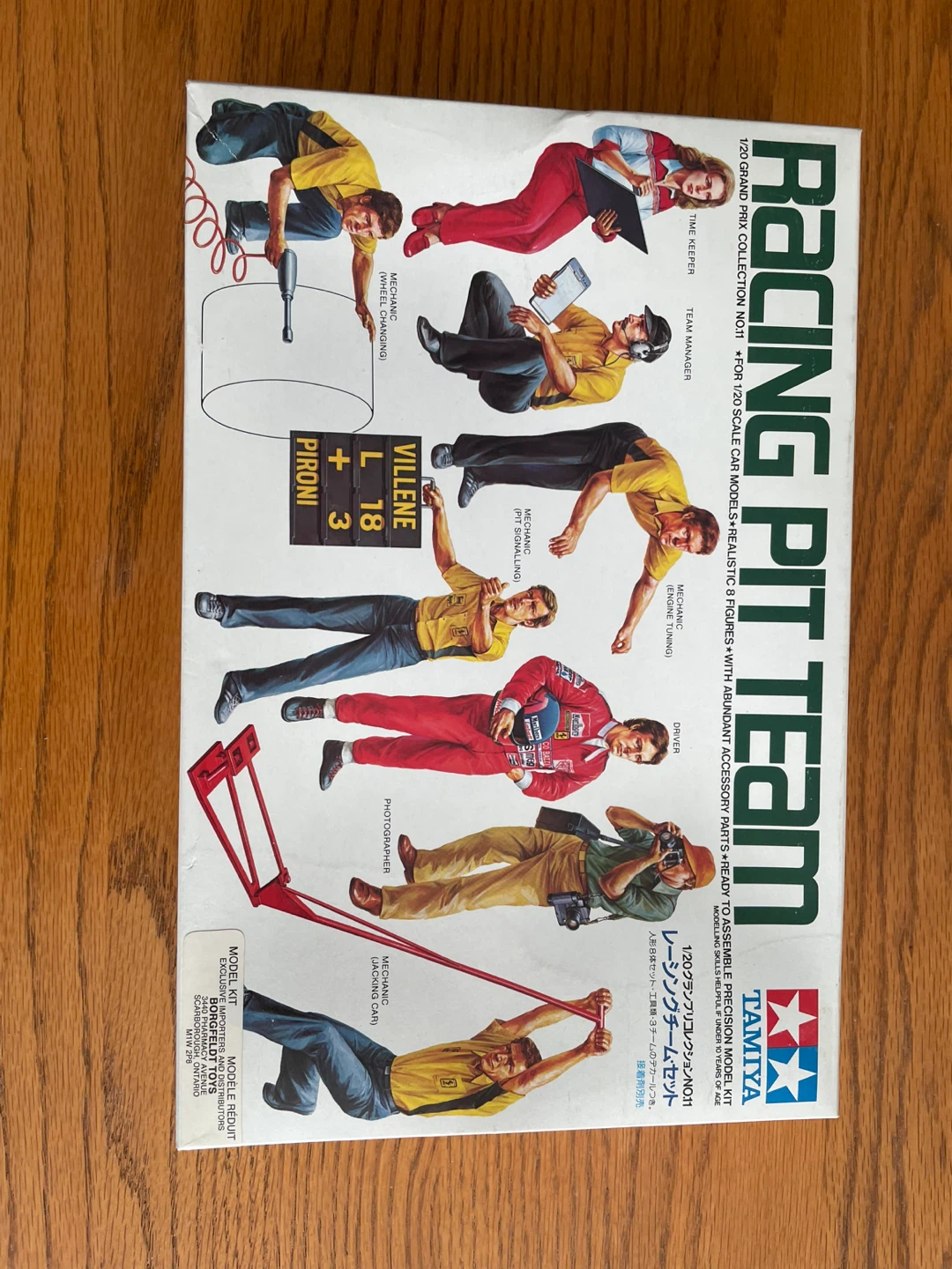 Racing pit team model