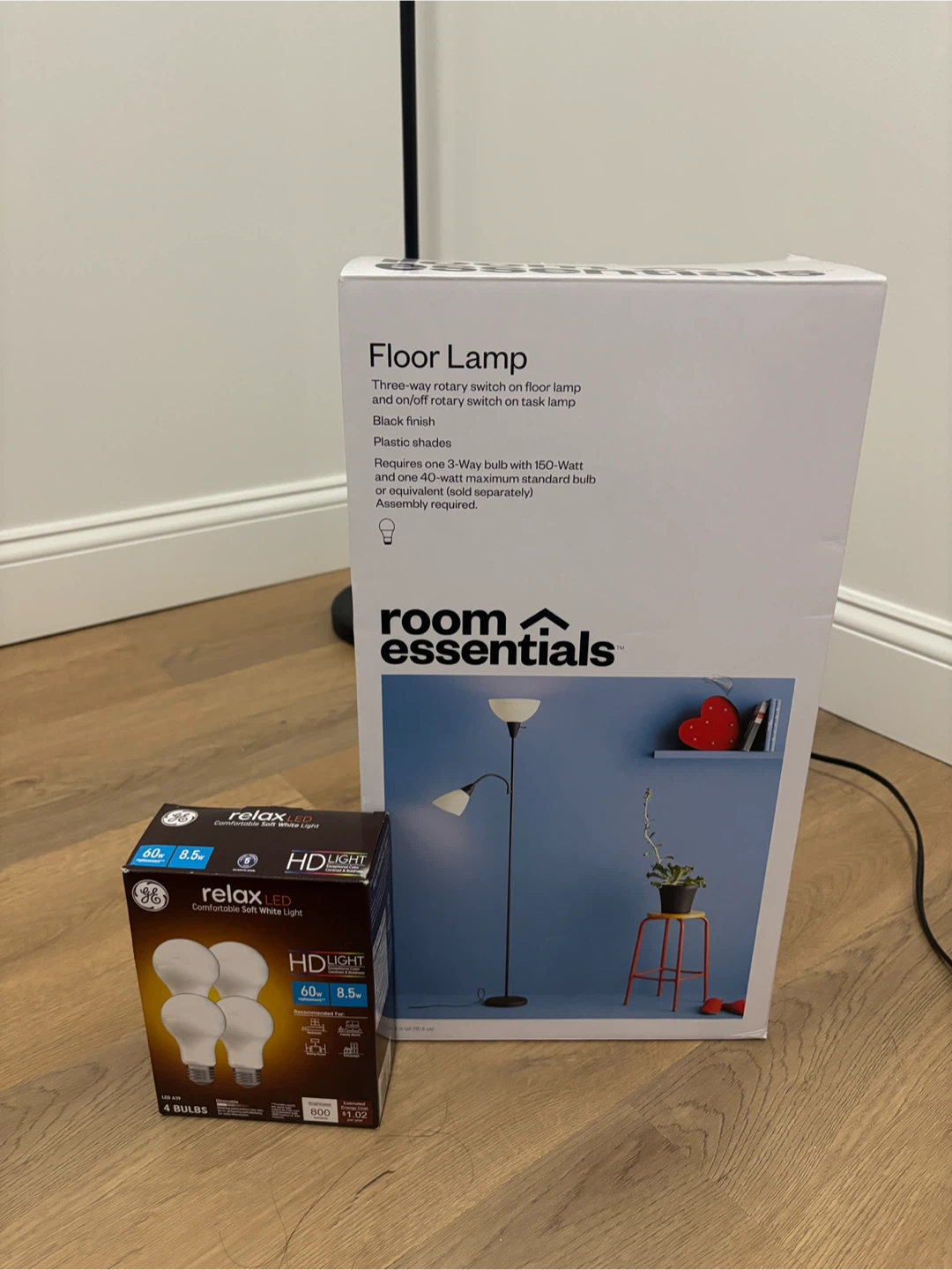 Room Essentials Floor Lamp with Task Light