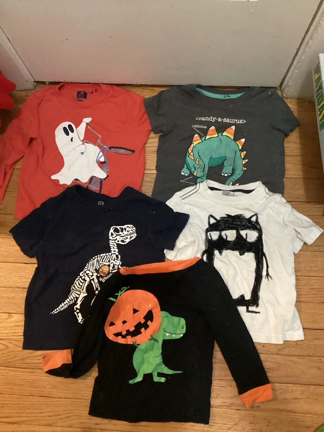 🏈 3T Lot of 5 Gap Kids Halloween T-Shirts