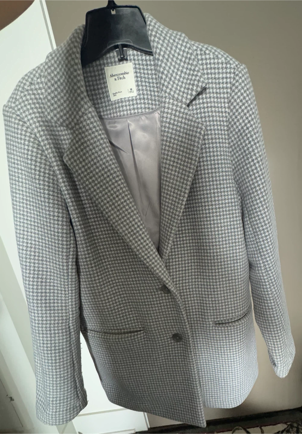 Abercrombie & Fitch Houndstooth Coat - M