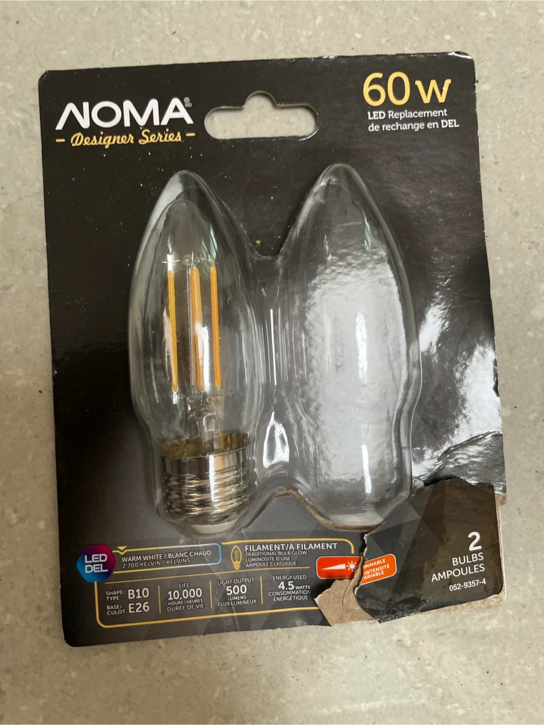 🏈 1 unused NOMA B10 LED Bulb