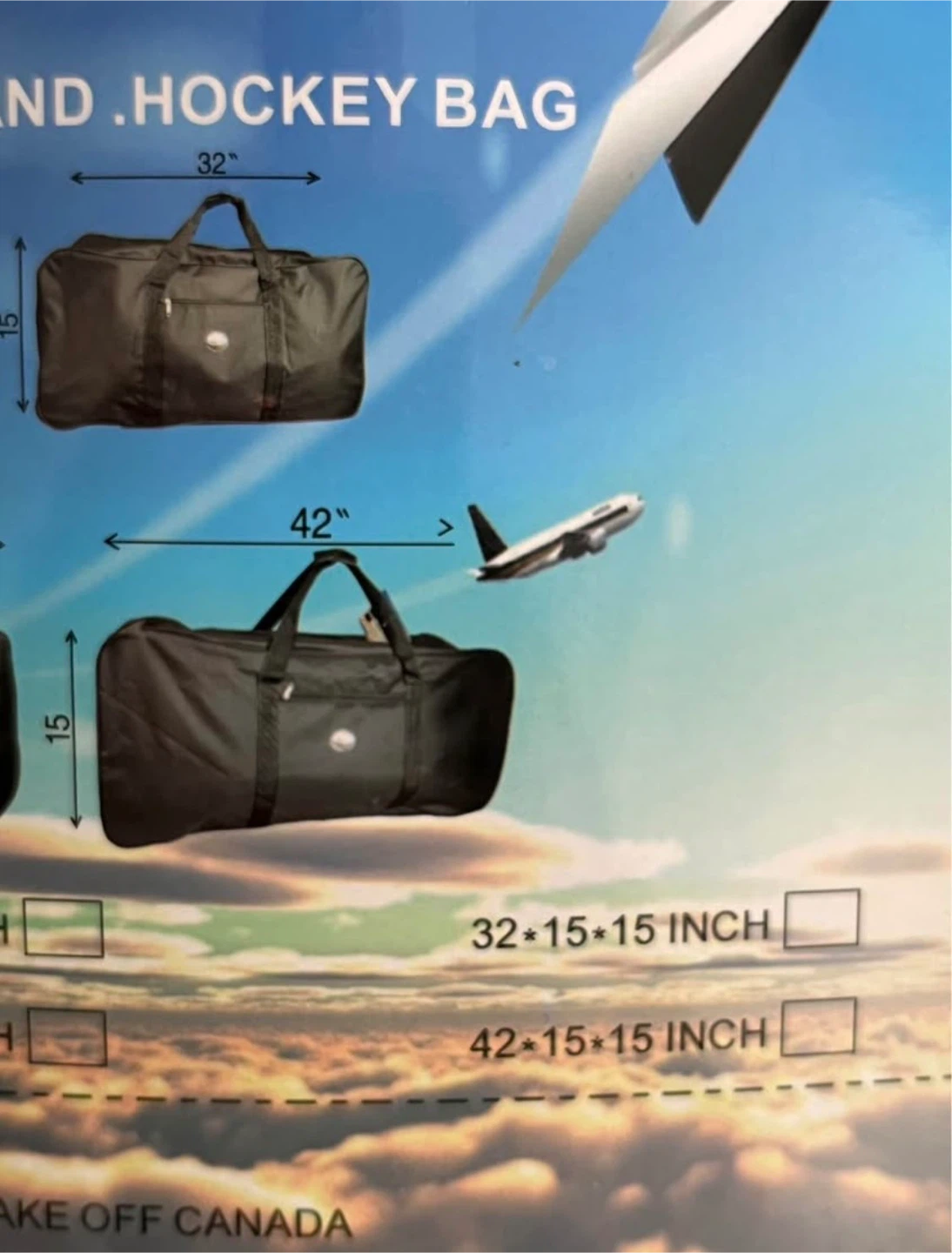 Sky Life 42-inch Wheeled Hockey Bag