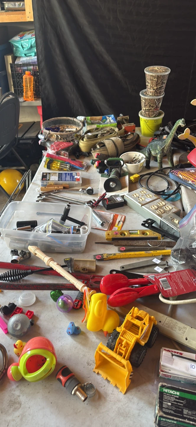 tools- Lots of nuts, bolts, tools and more