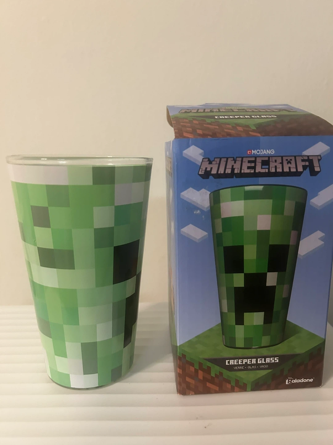 Minecraft Creeper 🏈 Glass with Box