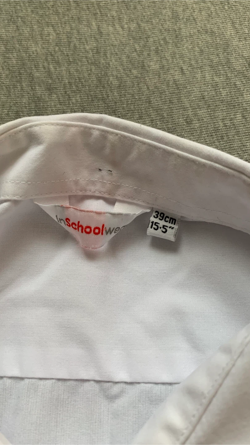 InSchoolwear White Uniform Shirt - Size 15.5 🏈 - photo 3