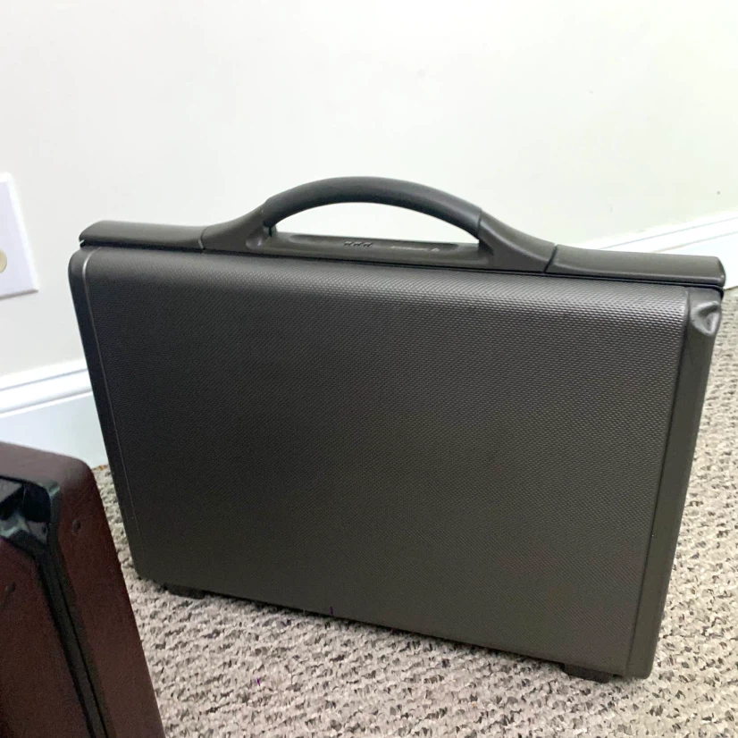 Hard Shell Briefcases Combination Lock Business Cases Vintage - photo 5