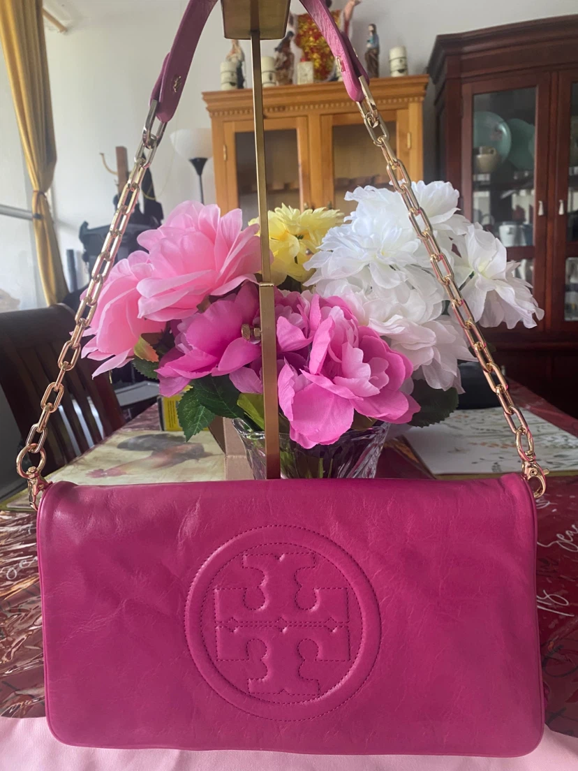 Tory Burch Hot Pink Leather Handbag