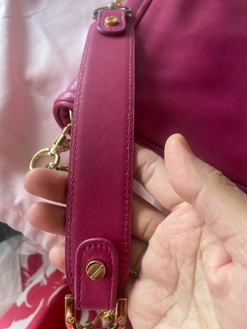 Tory Burch Hot Pink Leather Handbag - photo 4