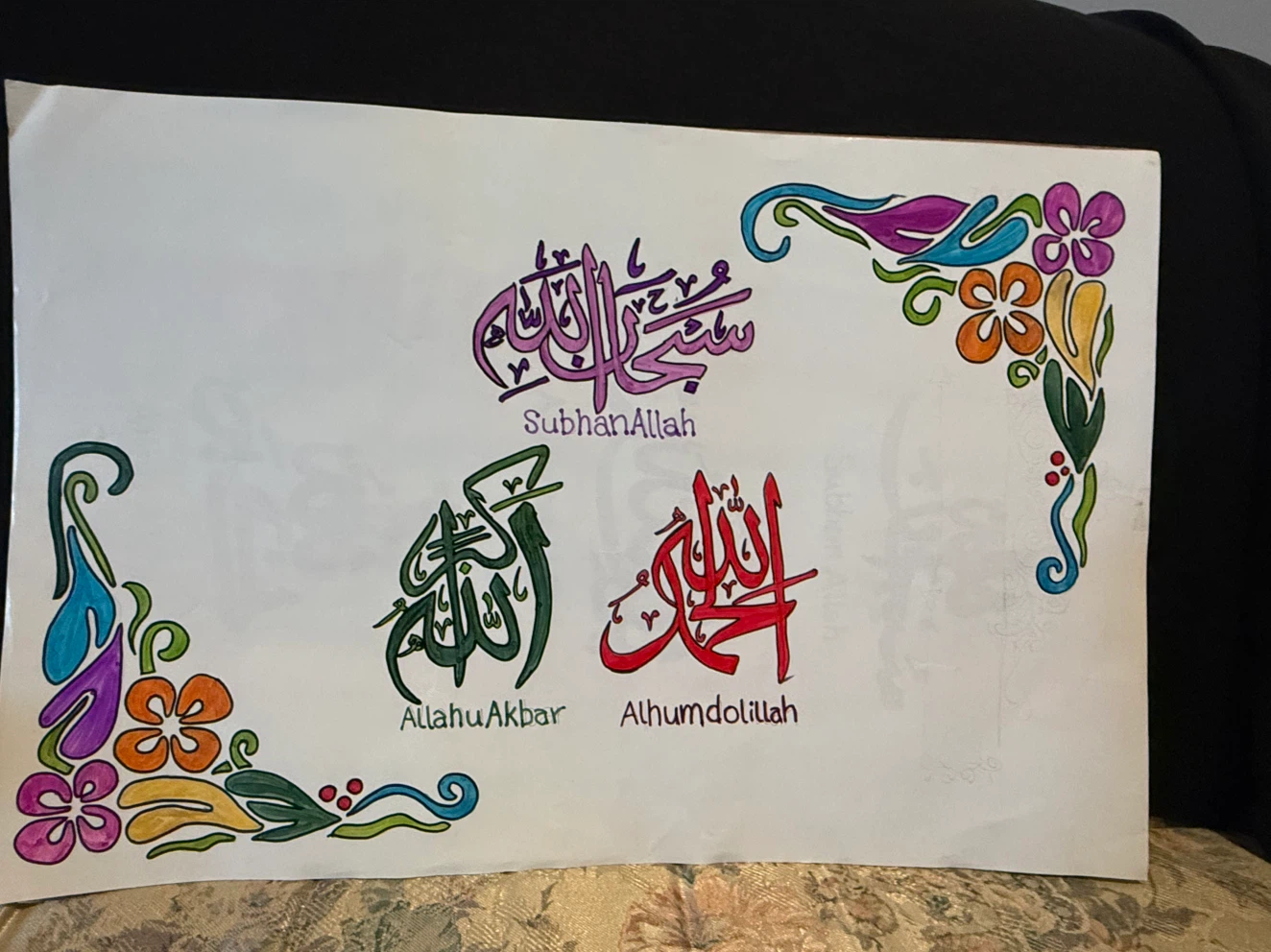 Handwritten Islamic Calligraphy Art Collection