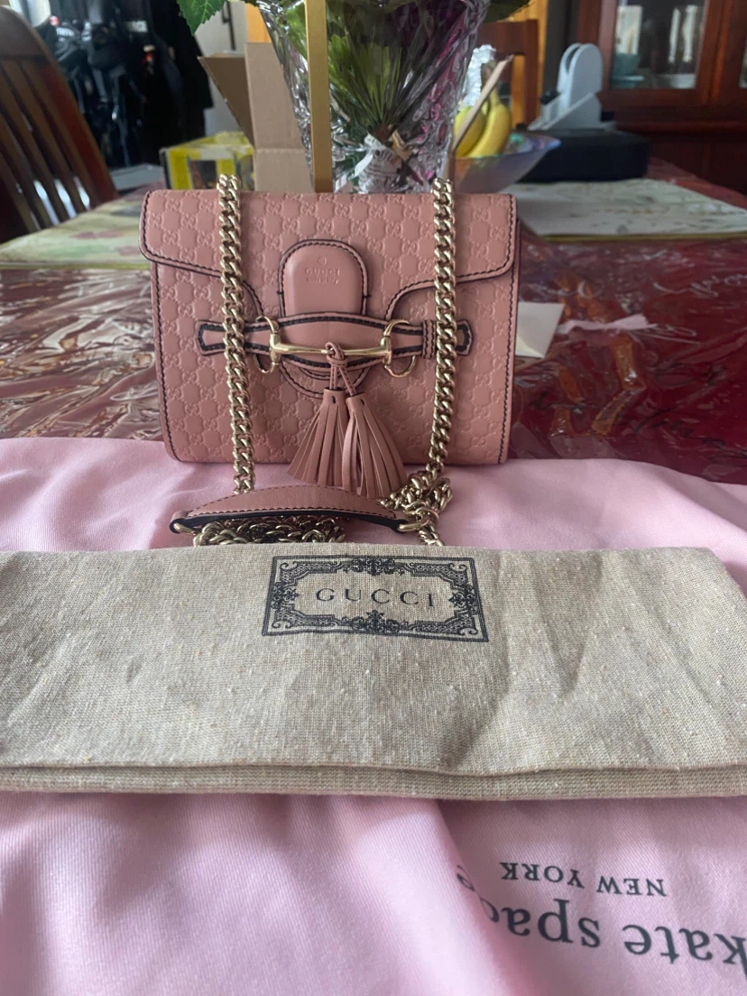Gucci GG Guccissima Leather Chain Bag