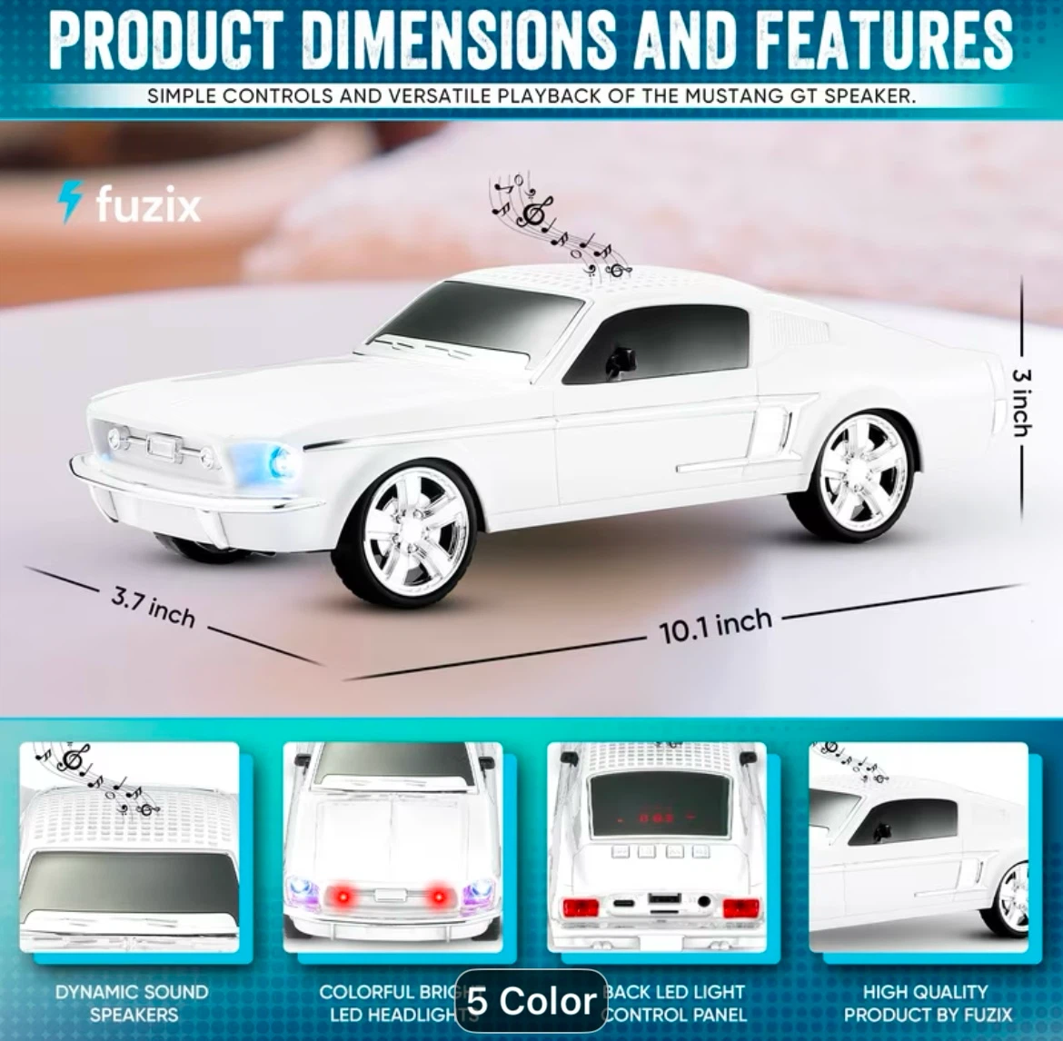 Fuzix Mustang GT Car Speaker