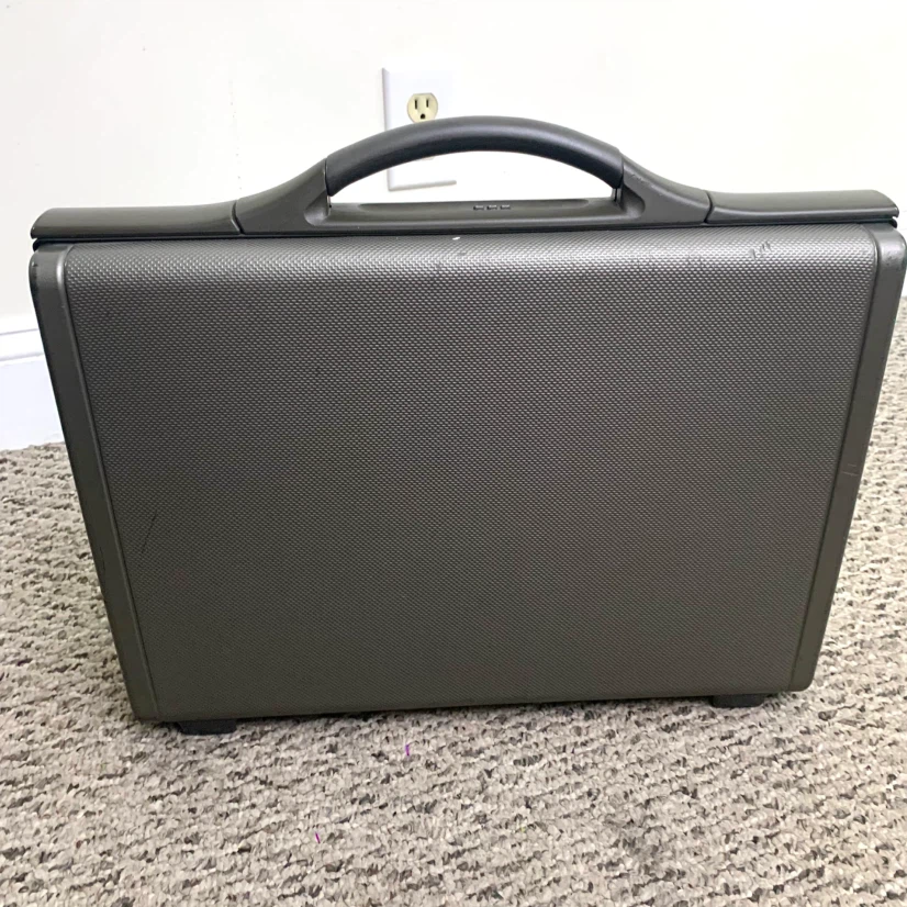 Briefcase Hard Shell Business Document Case Samsonite Grey