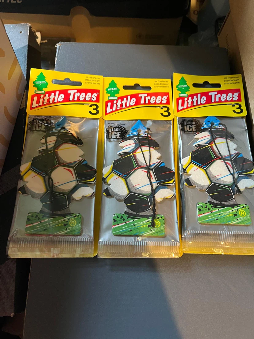 Little Trees Black Ice Air Freshener 3-Pack 🏈