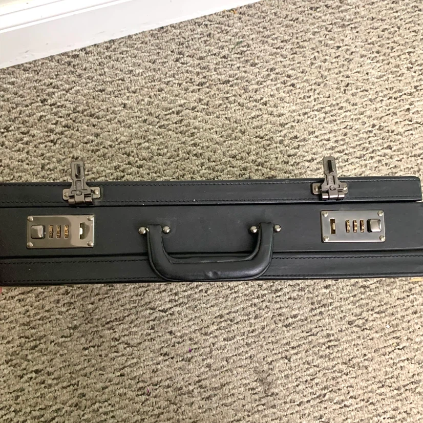 Buxton Black Attache Case Briefcase - photo 4