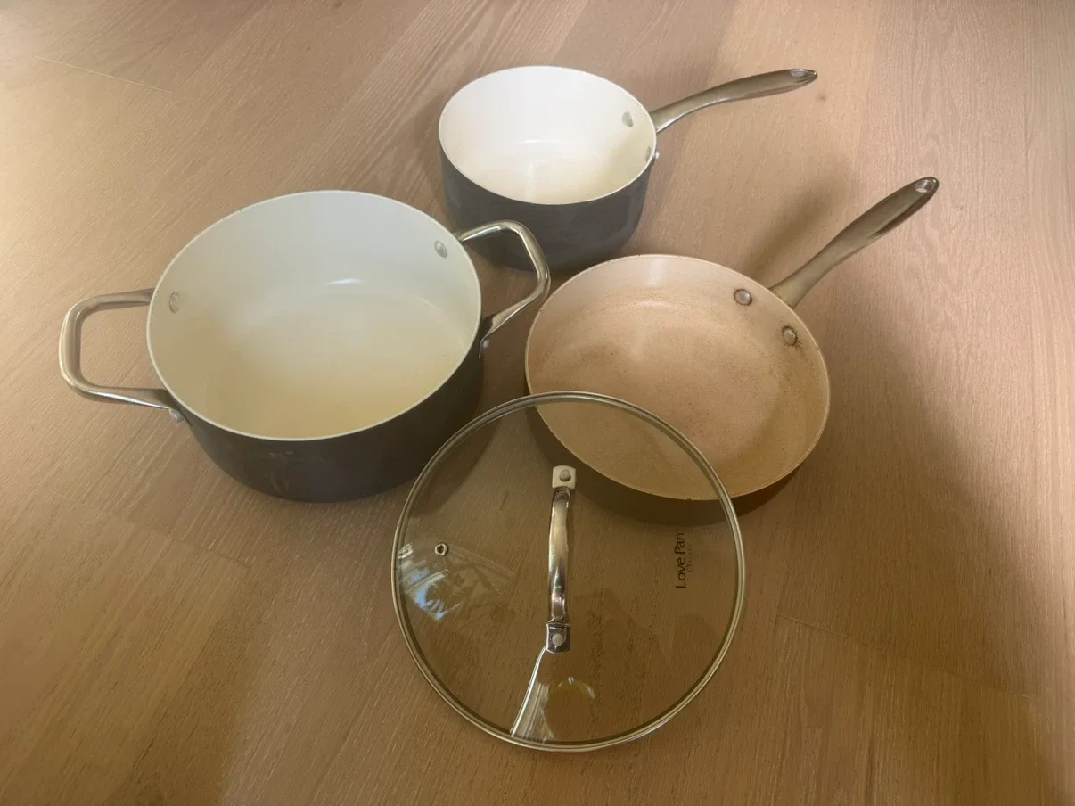 🏈Love Pan ceramic cookware set - photo 2