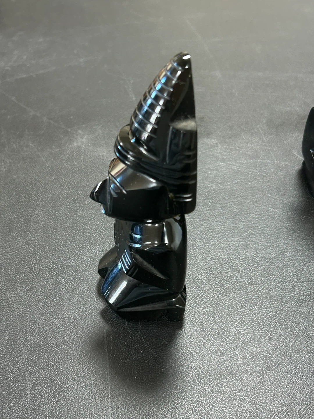 Set of 3 Hand-Carved Obsidian Figurines - photo 3