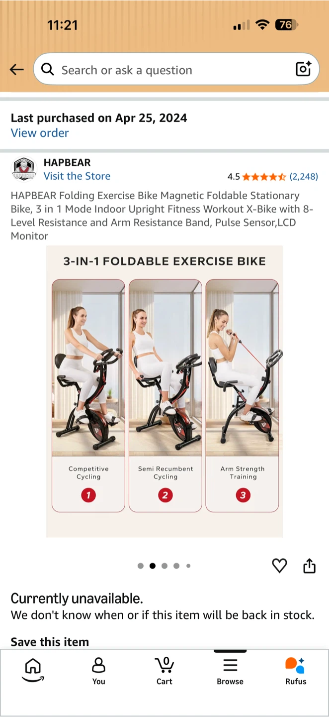 Folding 3-in-1  Exercise Bike - photo 3