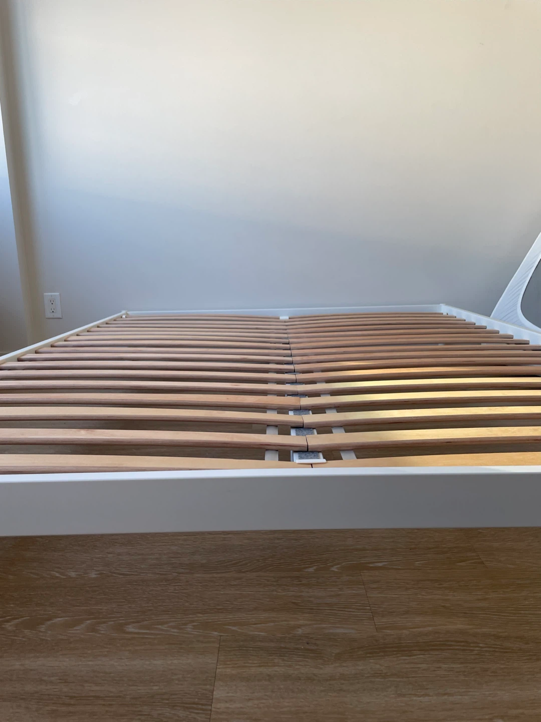 White IKEA bed frame - Queen