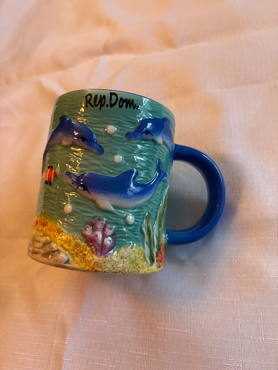 Rep. Dom. Dolphin Themed Ceramic Mug