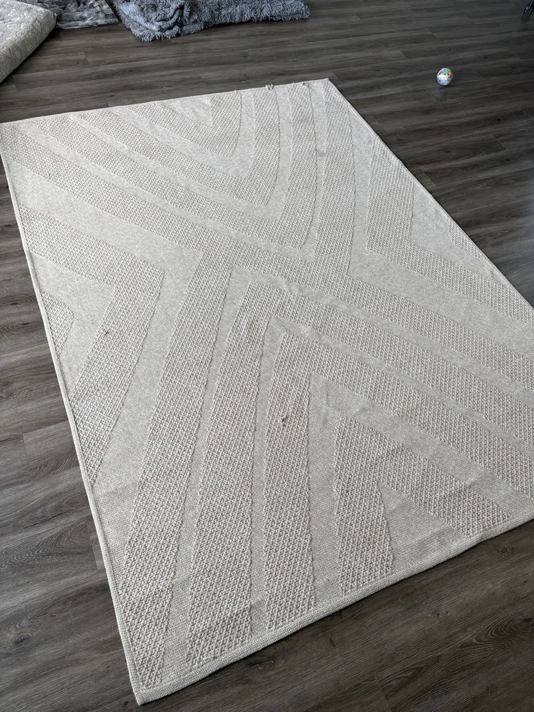 IKEA FULLMAKT Beige Flatwoven Rug