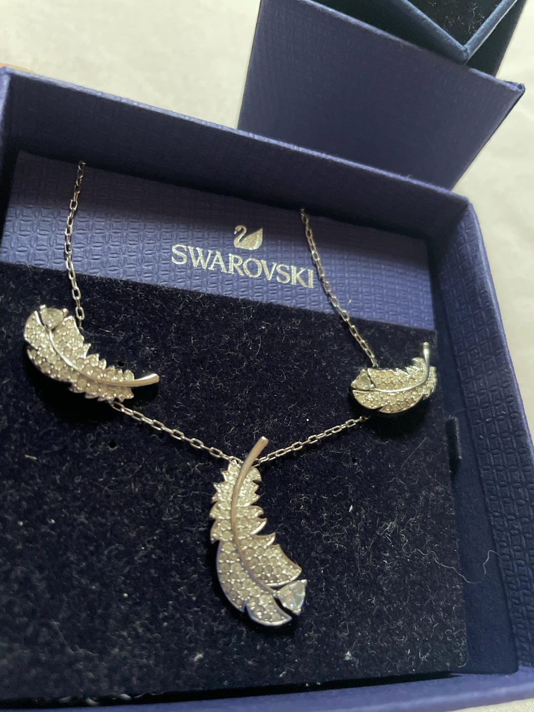 Swarovski Feather Jewelry Set with Ring - photo 2