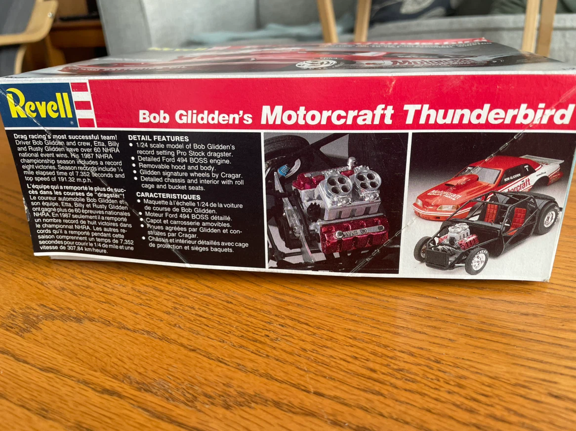 Revell Bob Glidden Motorcraft Thunderbird Model Kit - photo 2