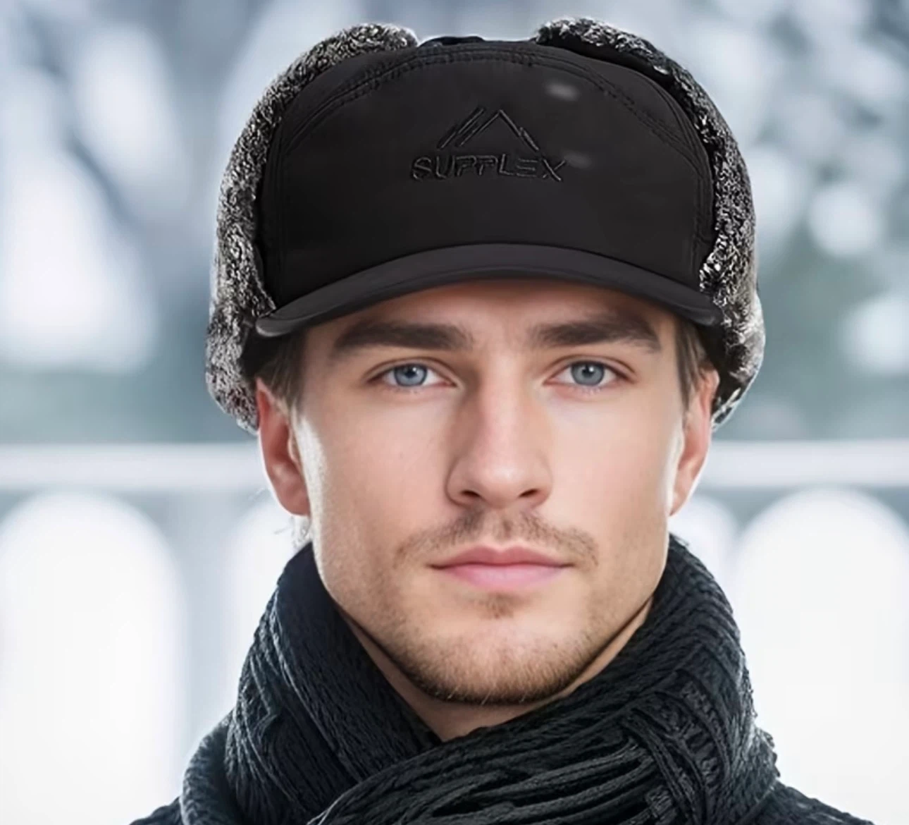 Supplex Winter Trapper Hat with Face Mask - photo 3