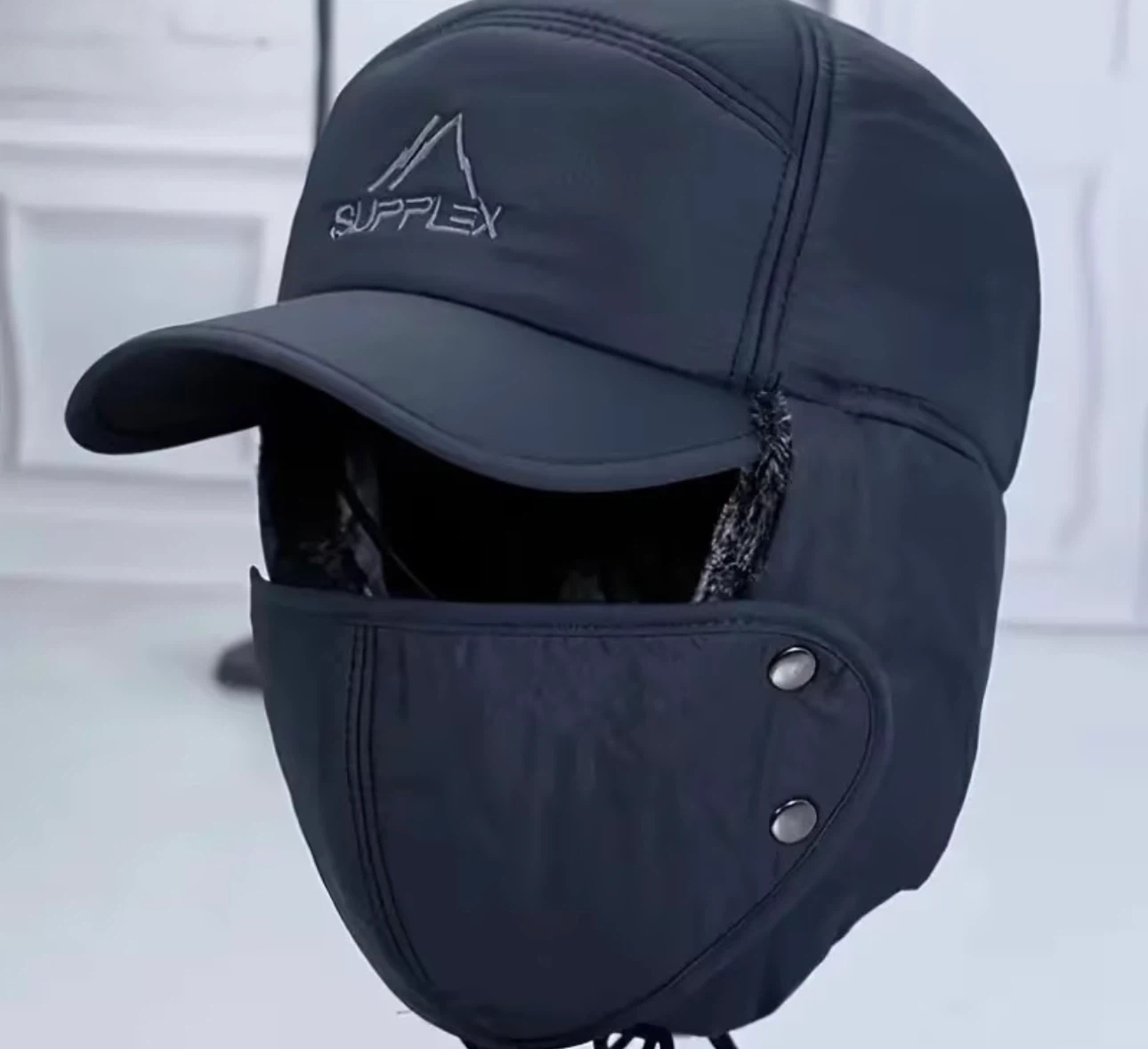 Supplex Winter Trapper Hat with Face Mask - photo 4