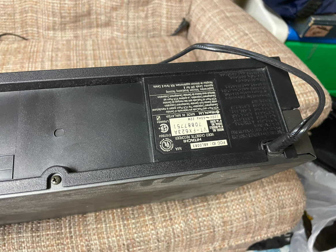Hitachi VT-FX623A VCR Cassette Recorder - photo 4