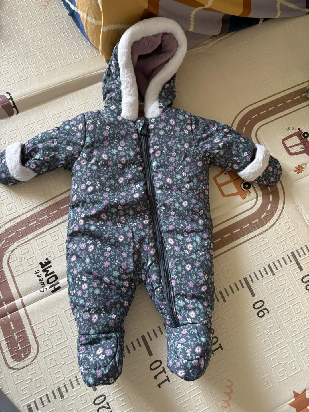 Baby Floral Winter Snowsuit - photo 2