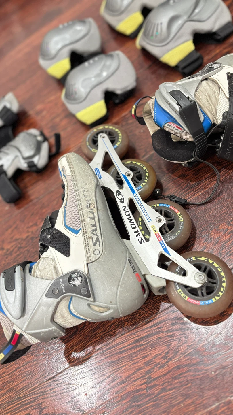245mm, Salomon Inline Skates with Protective Gear Set - photo 3