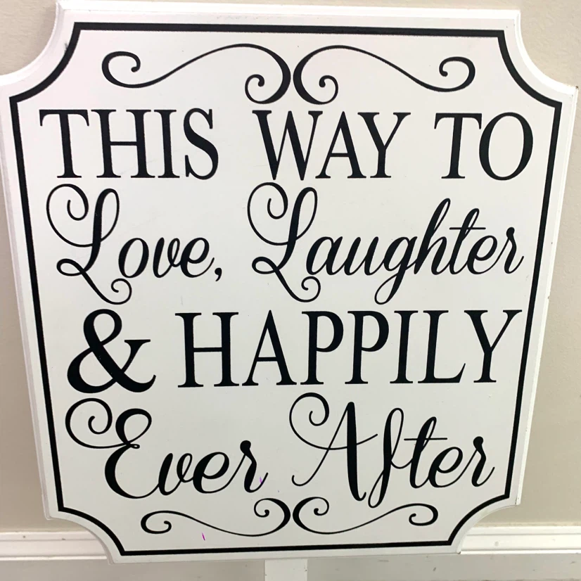 Wedding Event Sign Decorative Wood Decor Sign with Stake - photo 2